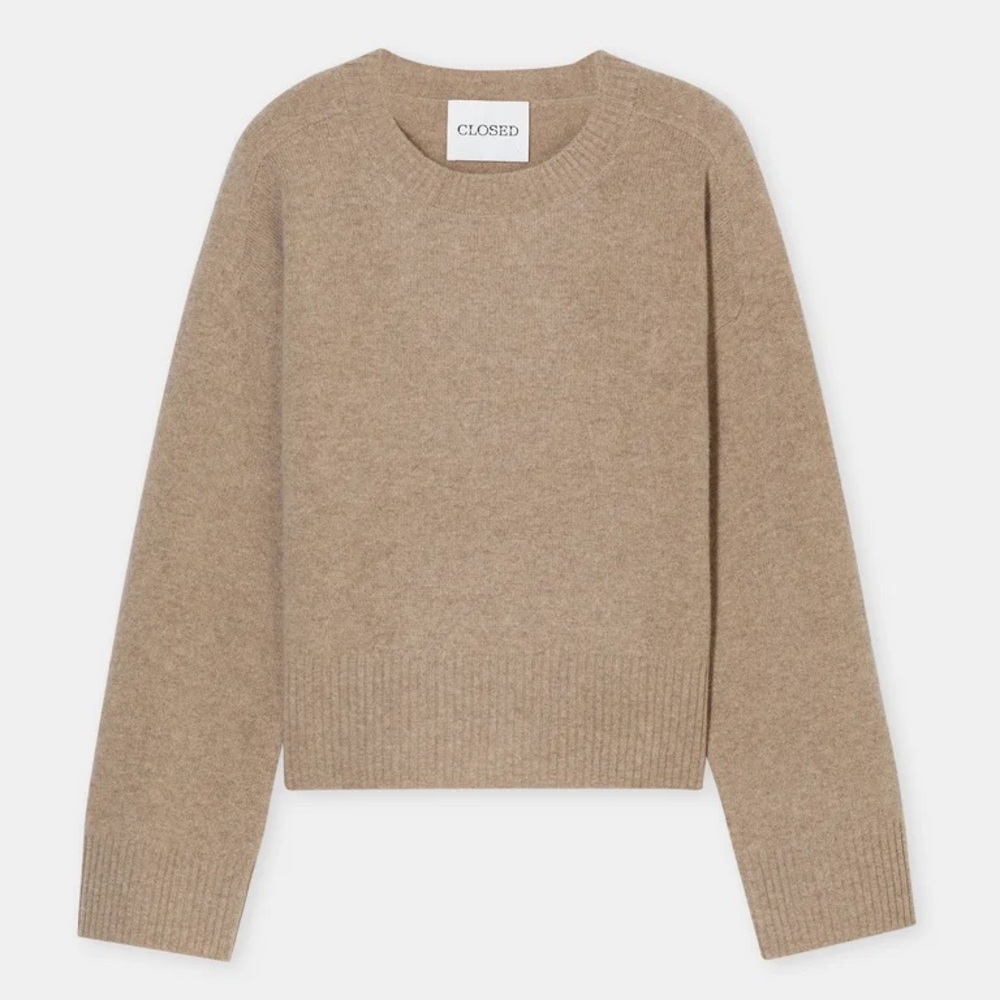 Closed Women's Sold out
Wool round Crew neck Chino Beige jumper Wool Sweater XS
